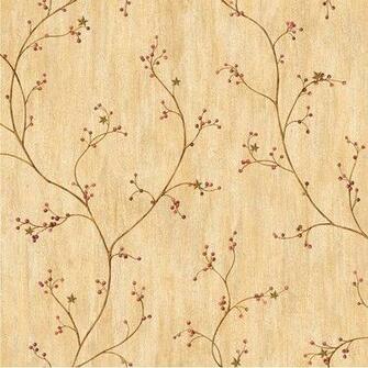 Home Fashions Pure Country Felicia Star Berry Vine Floral Wallpaper