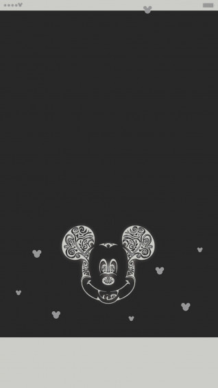 Mickey Mouse Black And White Wallpaper On