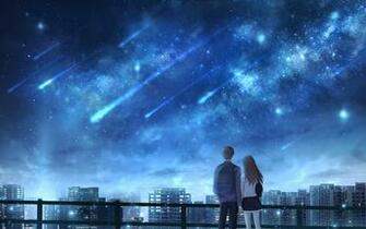 Wallpaper Lovers Starfall Starry Sky HD Widescreen High