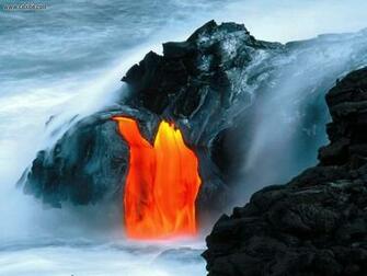Nature Lava Flow From Kilauea Volcano Hawaii Picture Nr