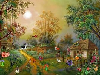Screensaver Village Idyll Fullscreensavers