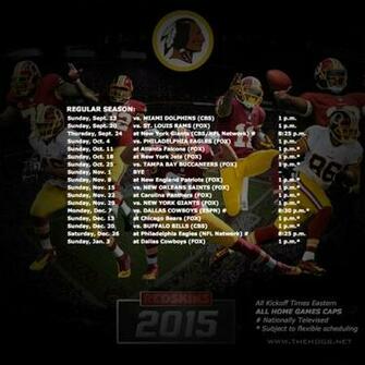 Washington Redskins Schedule Graphic Hog S