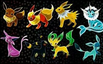 Eeveelutions Leafeon Glaceon Wall Art HD Wallpaper
