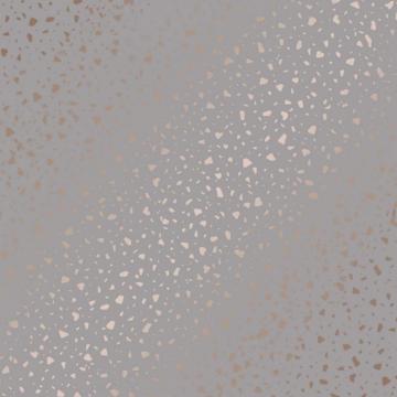 Terrazzo Metallic Wallpaper In Grey Rose Gold I Love