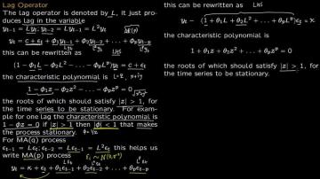 Lag Operator And Characteristic Polynomial Video Dailymotion