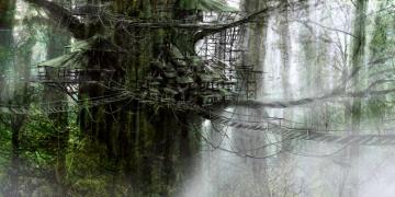 Fantasy Tree House Wallpaper HD For Your