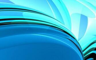 Blue Glass Waves Wallpaper