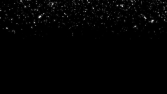 Confetti Falling On Black Background With Alpha Matte