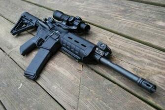 Assault Rifle Computer Wallpaper Desktop Background
