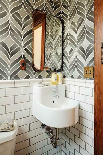 Subway Tile And Wallpaper Our New House