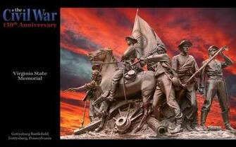 Gettysburg Battlefield Virginia State Memorial Wallpaper Redesigned