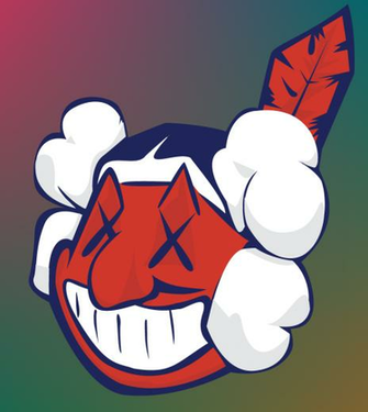 Kaws Style Chief Wahoo By Shawntg