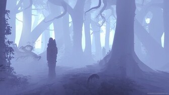 Alan Wake Pale Blue Forest Wallpaper