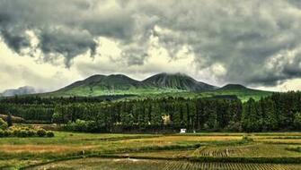 Japan Mount Aso Kumamoto Prefecture The Region Of Kyushu