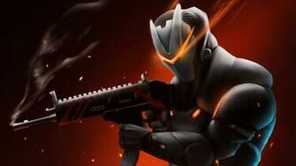 Wallpaper 4k Omega With Rifle Fortnite Battle Royale Games