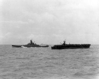 Uss Alabama Monterey And Indiana Background En Route To