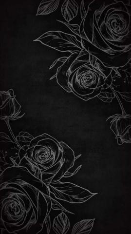 Black Rose Art iPhone Wallpaper