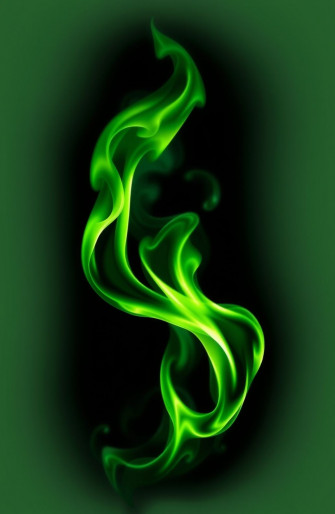 Green Flame Wallpaper