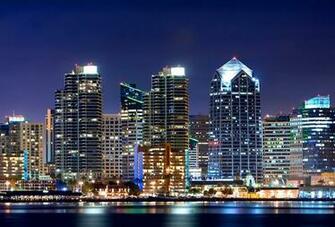 San Diego At Night California United States Jpg