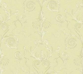 Cream Gold Neoclassic Damask Wallpaper Traditional