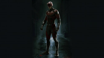 Daredevil Standing In A Dimly Lit Alley Bykda4rwtjhx5rvu Wallpaper