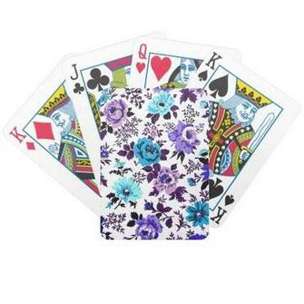 Vivian Wallpaper Blue Bicycle Playing Cards