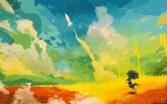 Abstract Painting Wallpaper Which Is Under The