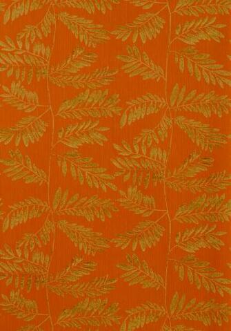 Hana Wallpaper In Orange From The Avalon Collection By Thibaut