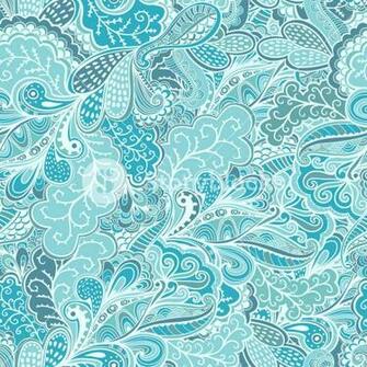 Vector Seamless Texture With Abstract Flowers Endless Background