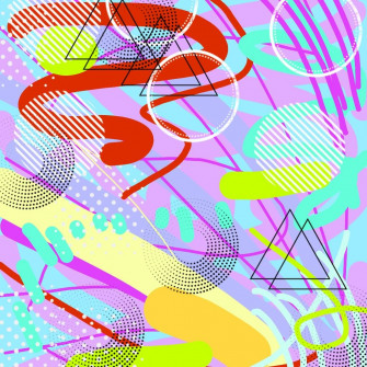 Background 90s Style Design Art Bright Color Colorful Wallpaper