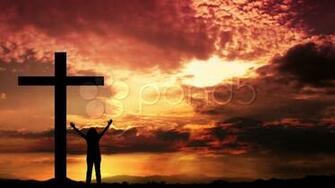 Christian Worship Wallpaper Stock Video Sunset