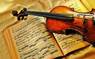 Violin Music Notes Wallpaper With