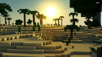 Minecraft Desert Wallpaper Top
