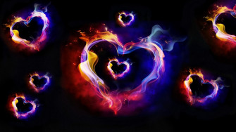 Cool Heart Background Wallpaper