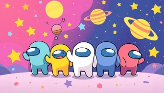 Cute Among Us Wallpaper