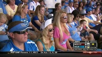 Ucla Big Boobs Fan Tries To Act Cool For The Camera Ride Pine