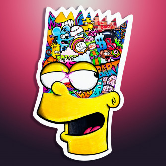 Bart Simpson Weed Wallpaper