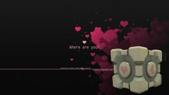 Weighted Companion Cube Wallpaper
