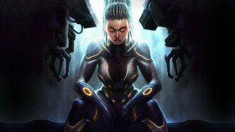 Starcraft Wallpaper Sarah Kerrigan Heart Of The Swarm
