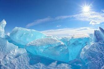 Frozen Lake Baikal Siberia HD Wallpaper