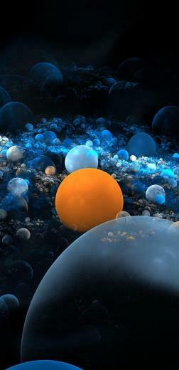 Orange And Blue 3d Desktop HD Wallpaper