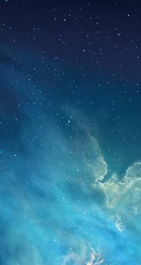 Blue Night Sky iPhone Parallax Wallpaper