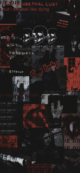 Dark Red Aesthetic Wallpaper