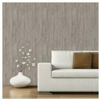 Devine Color Peel And Stick Wallpaper Textured Driftwood Pattern