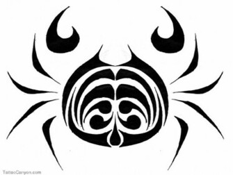 Designs Black Cancer Zodiac Tattoo Wallpaper Picture