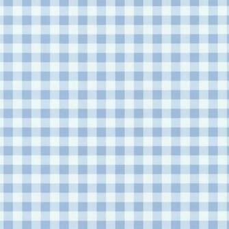 Playground Sky Blue White Gingham Check Wallpaper By P S