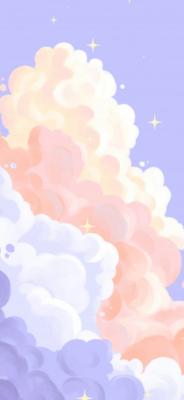 Aesthetic Clouds Purple Wallpaper iPhone