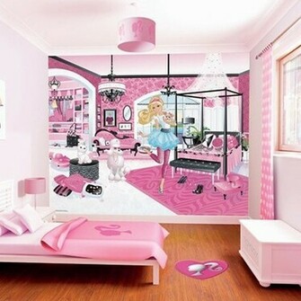 Vintage Barbie Wallpaper Roll Up