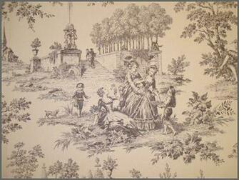 Some Classic Examples Of Toile De Jouy Wallpaper