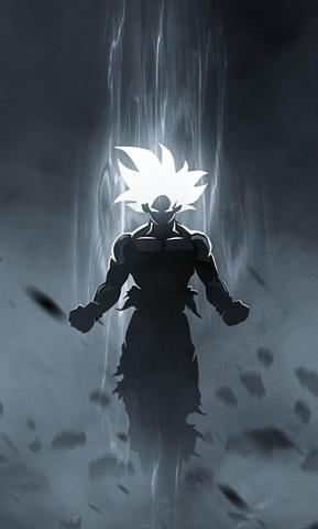 Goku Anime Art Glowing Eyes And Hair Wallpaper